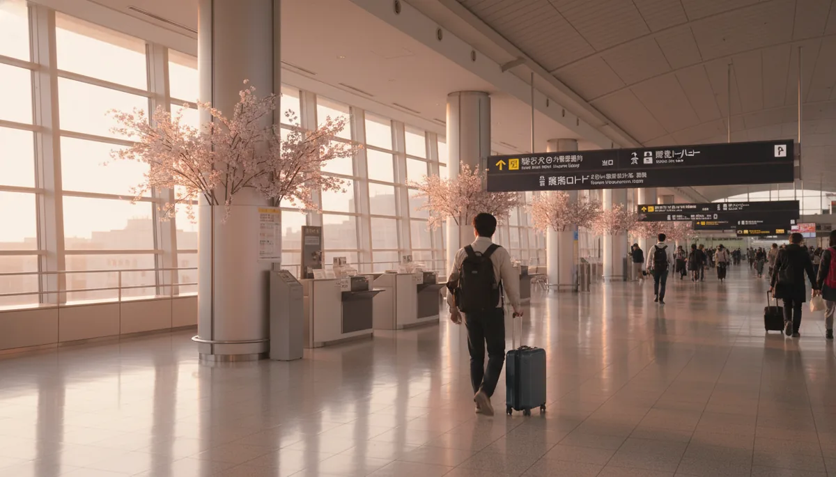 Arrivée aéroport Haneda Tokyo après vol direct depuis Paris