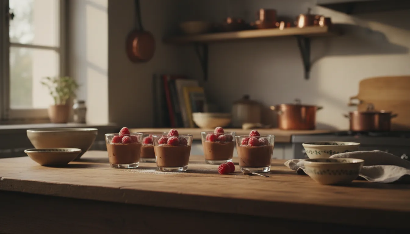 desserts rapides pour un soir pressé - verrines et fondant au chocolat