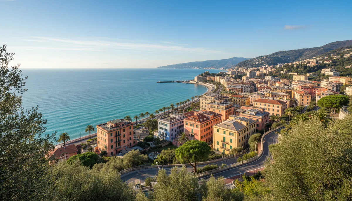 San Remo vue panoramique riviera ligure Méditerranée Italie bord de mer Ligurie