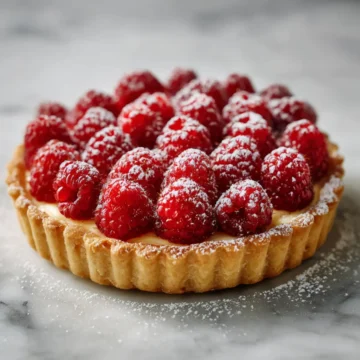 Tarte framboise maison : ma recette crème pâtissière et pâte sucrée croustillante