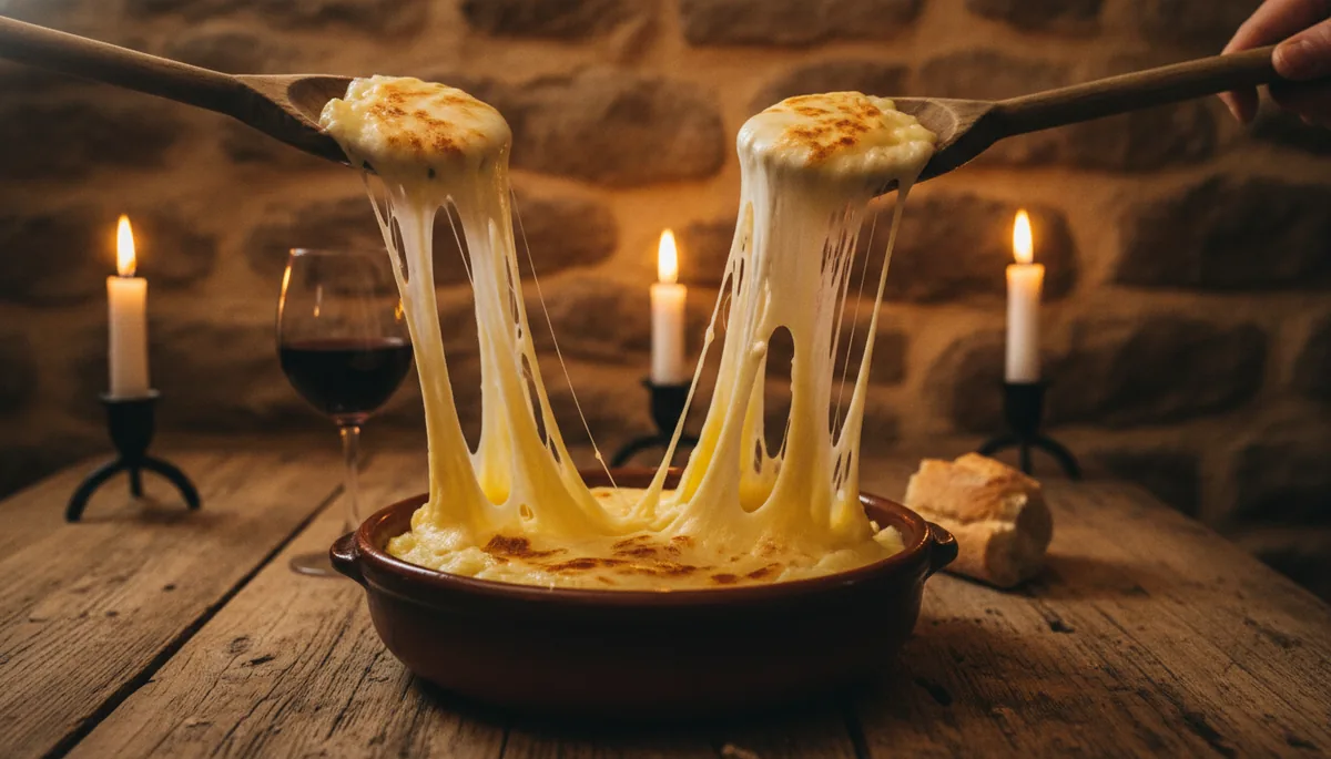 aligot aveyronnais tome fraiche filante restaurant gorges Aveyron