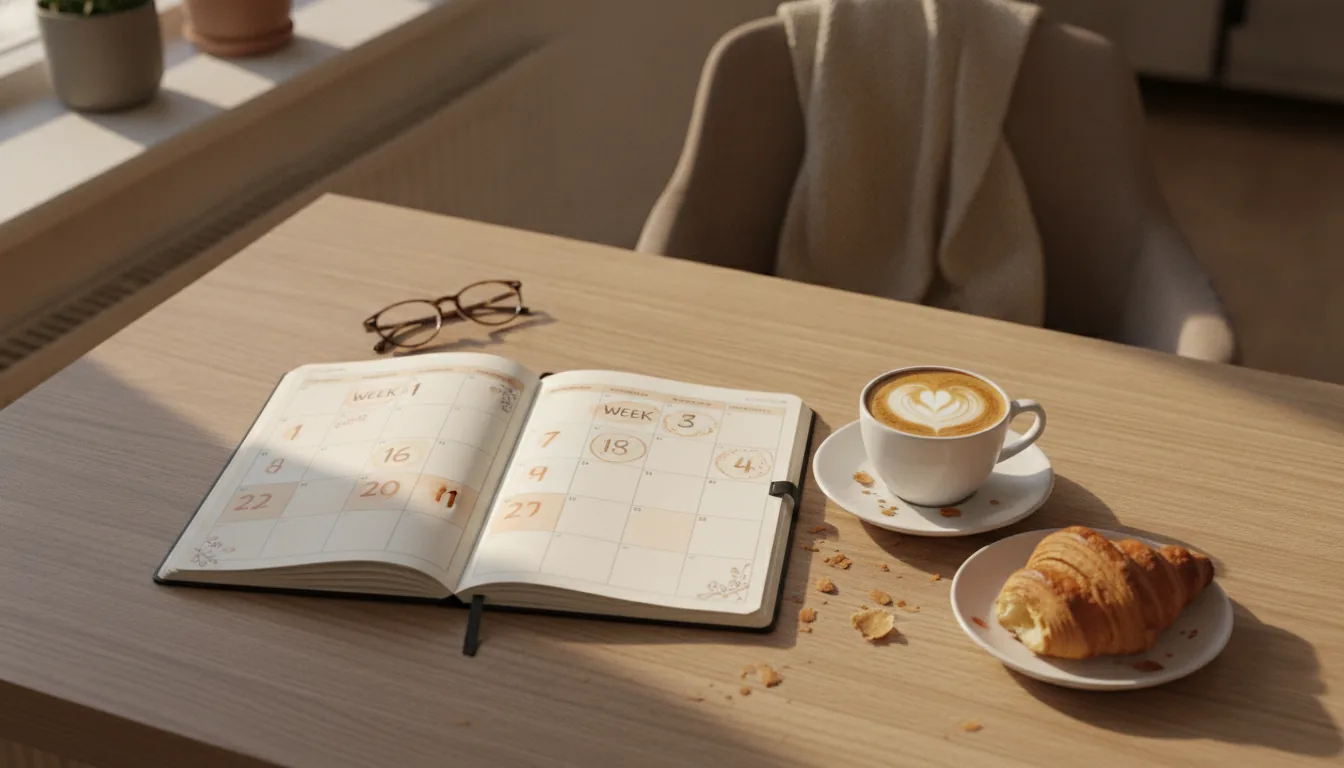 agenda semaine paire ou impaire organisation personnelle bureau lyonnais matinal
